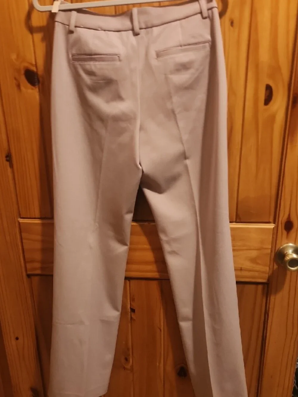 Express Women's Light Taupe Straight-Leg Trousers - Picture 4 of 5